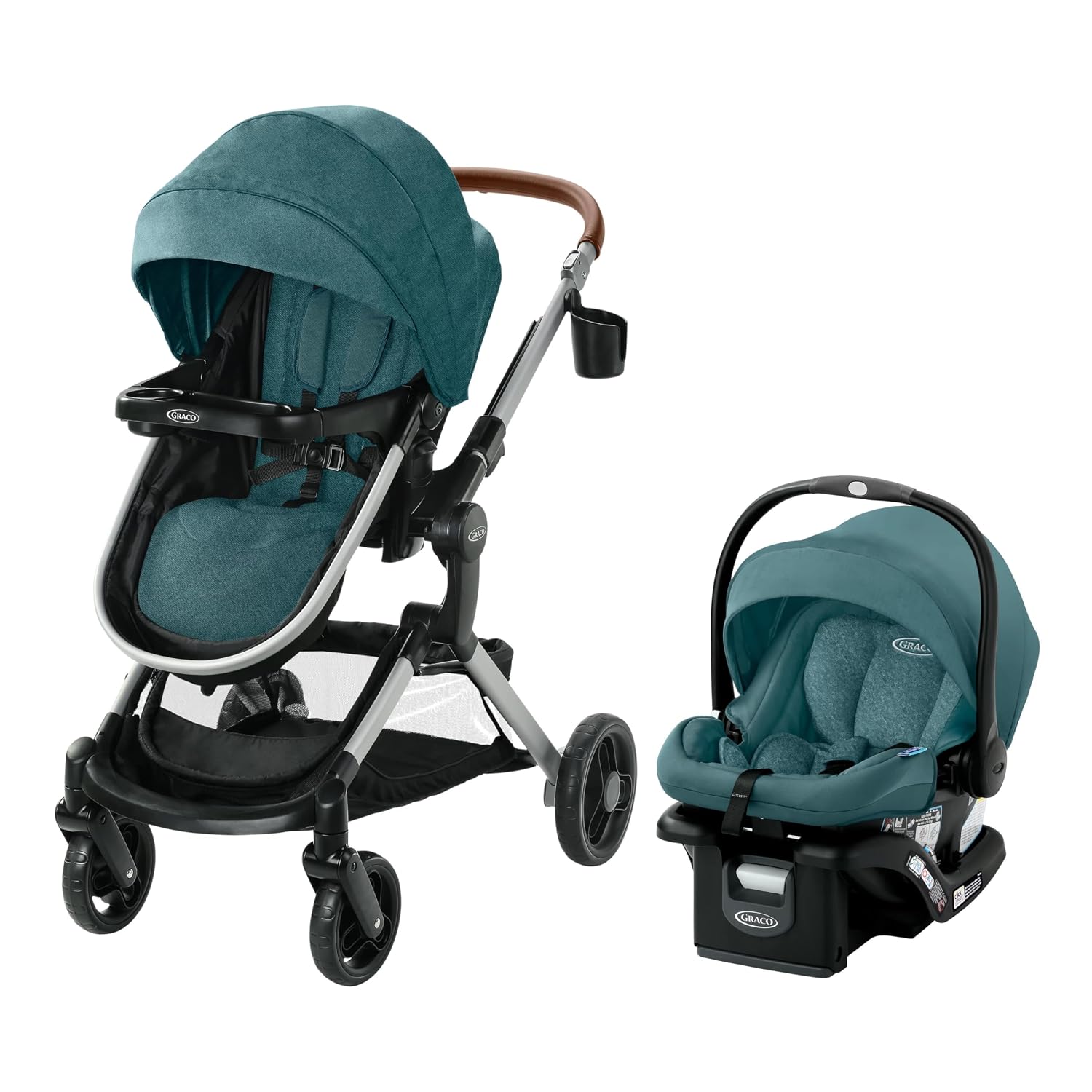 Graco Modes Nest Travel System, 3-in-1 Car Seat & Stroller Combo, Bayfield