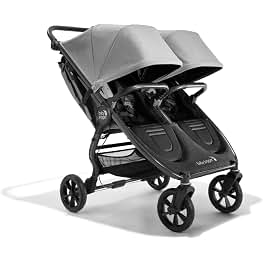 Baby Jogger® City Mini GT2 All-Terrain Double Stroller, Forever Air Rubber Tires, All-Wheel Suspension, Twin Stroller with Belly Bar, Leatherette Handlebar, Premium Fabric, Amazon Exclusive Pike Color