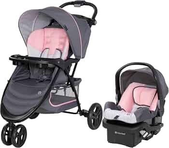 Baby Trend EZ Ride Travel System with EZ-Lift Infant Car Seat, Dash Pink